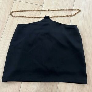 Skirt with waist chain